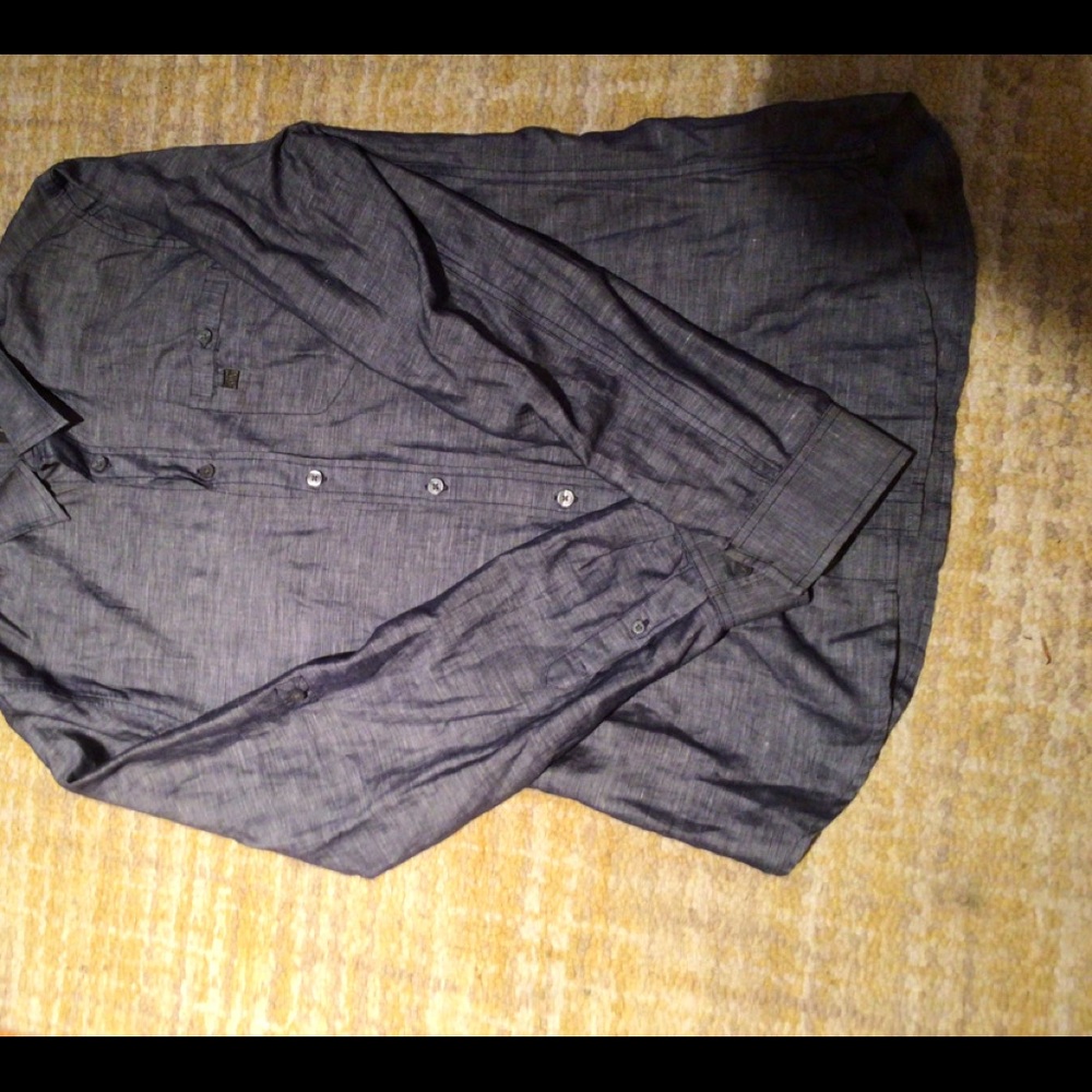 Armani Button Down, Blue Grey, Regular - image 1